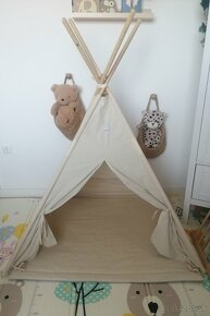 Krémový Teepee stan Elis design - 10