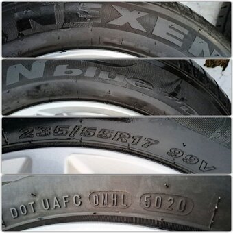 5x120 R17 BMW 5 Lúč + Pneu 235 55 R17 6mm 4 ročné - 10