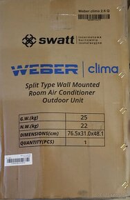 Klimatizácia WEBER CLIMA 2,6 kW Wifi - 10