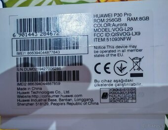 Huawei P30 PRO 256GB 8GB - 10