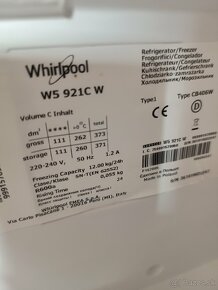 CHLADNIČKA S MRAZÁKOM WHIRPOOL 2m - 10