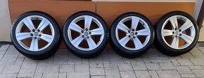 Orig. alu disky. AUDI 5x112 8J x18 ET 25  VW 245 45 R18 zimn - 10