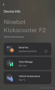 Elektrokolobežka NINEBOT KickScooter F2 - predám - 10