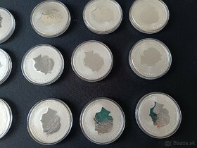 Sada mincí Austrália LUNAR II, 12x 2oz Ag 9999 + krabička - 10