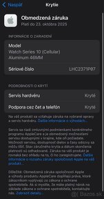 Apple Watch 10 46mm LTE Cellular GPS Jet Black ROK ZÁRUKA - 10