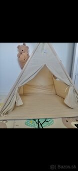 Krémový teepee stan elis design - 10