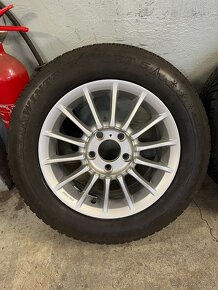 Mercedes zimné 195/65 r15, disky 15x6,5j, 5x112 - 10