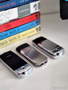 NOKIA 8800 SILVER + 2X NOKIA 8810 CHROME - TOP STAV - RARITA - 10