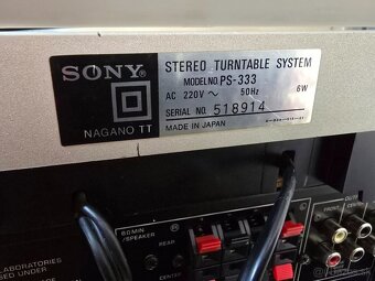 SONY PS-333 plneautomatický direct drive vintage gramofón - 10