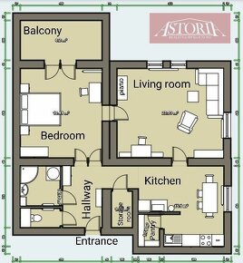 veľký 2,5-izb. byt (76 m²) s balkónom -Martin-Ul. Komenského - 10