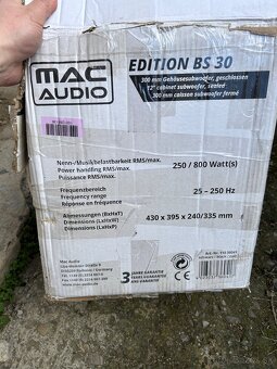 Subwoofer do auta Mac Audio Edition BS30 - 10