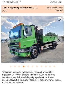 Daf 3 stranny vyklapac s rukou - 10