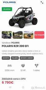 Predám buginu Polaris RZR 200 - 10