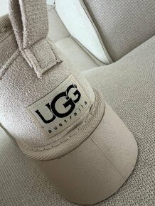 Ugg platform mini dámske čižmy béžové krémové - 10