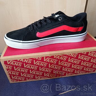 Nové Vans Faulkner black/red Skate tenisky 44 - 10