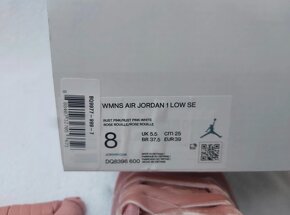 Air Jordan 1 Low SE "Pink Velvet" veľ. 39 - nové, nenosené - 10