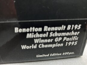 F1 BENETTON B195 MILD SEVEN PACIFIC 1995 SCHUMACHER 1:18 - 10