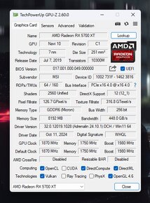 AMD RADEON 5700XT 8GB - 10