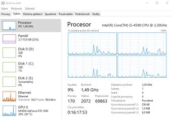 Herný PC s CPU - Intel Core i5 a GPU - Nvidia GTX 1650 - 10