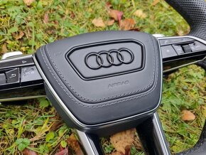 AUDI A6 C8 A8 SQ8 Q8 VOLANT kozeny zkoseny perforovana koža - 10