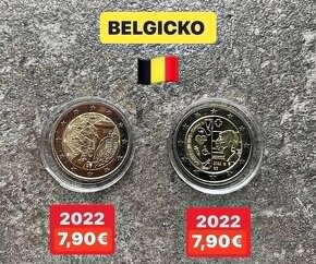 Euromince - pamätné dvojeurové mince Belgicko - 10