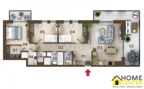 NOVOSTAVBA - 4 IZBOVÝ BYT S PRIESTRANNOU TERASOU (26m2), VIV - 10