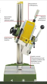 PROXXON BFB 2000,Stojan na vŕtačku,Krížny suport. - 10