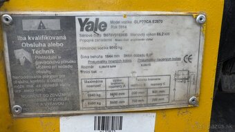 Vysokozdvizny vozik 7t. Yale GLP70CA LPG - 10