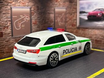 Audi A6 Avant Polícia SR 1:43 - tónované sklá, EVČ vozidla - 10