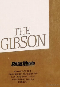 PREDÁM UNIKÁTNU KNIHU "THE GIBSON" JAPAN 1996 - 10