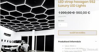 Led dizajn hexagon smart svetlo šestuhol garaž bar detail - 10