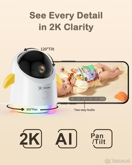 Baby monitor Cococam Baby 2K 1296p 2.4/5G WIFI - 10