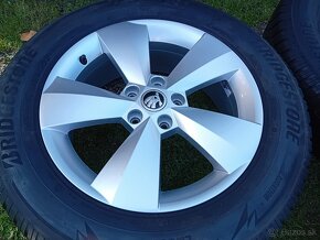 17"ALU 5x112 orig ŠKODA KODIAQ + zimné 215/65 r17 - 10