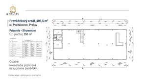Na prenájom prevádzkový areál s predajňou a kanceláriami Pre - 10