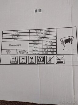 Predam nepouzite sklo na konferencny stolik. - 10