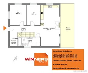 Predaj 4-izb. 142m2 ZRUBOVÝ RD novostavba, 477m2 pozemok, Ma - 10