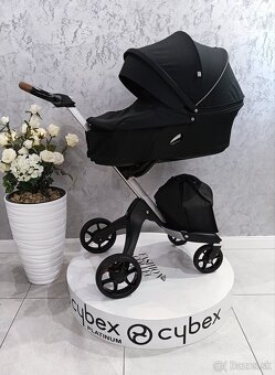 TROJKOMBINÁCIA STOKKE XPLORY V6 ALU BLACK BROWN - 10