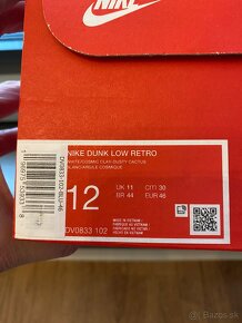 Tenisky Nike Low Dunk Retro, veľkosť 46 EU- Original - 10