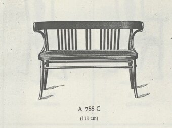 Lavička Thonet 112cm - 10