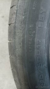 Alu disky MAZDA 5x114,3 R17 + letné pneumatiky - 10