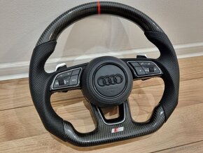 AUDI VOLANT KARBONOVY RS ZKOSENY s airbagom - 10