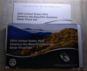 8x Strieborných proof sád "America the Beautiful" 2010-2017 - 10