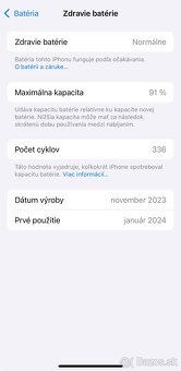 iPhone 15 Pro 128GB Black Titanium + ZÁRUKA + POISTENIE - 10