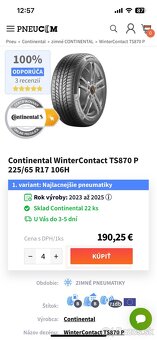 225/65 R17 zimné - 10