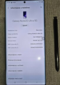 Samsung Galaxy Note20 Ultra 5G / 256 GB / 12GB RAM - 10