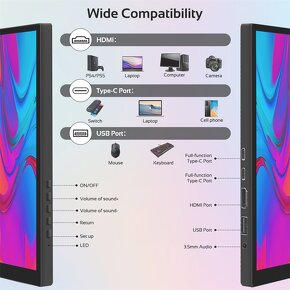 Prenosny LED 14" monitor - 10