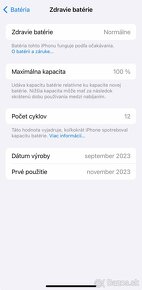 iPhone 15 Pro 128GB Black Titanium (100% Batéria) + ZÁRUKA - 10