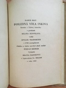 Karol May: Posledná vôľa Inkova - Tranoscius 1942 Slovensky - 10