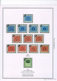 Poštové známky, filatelia: ČSR 1918-1938 albumové listy - 10