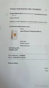 IPhone SE Gold , top stav + nova origo bateria gratis - 10